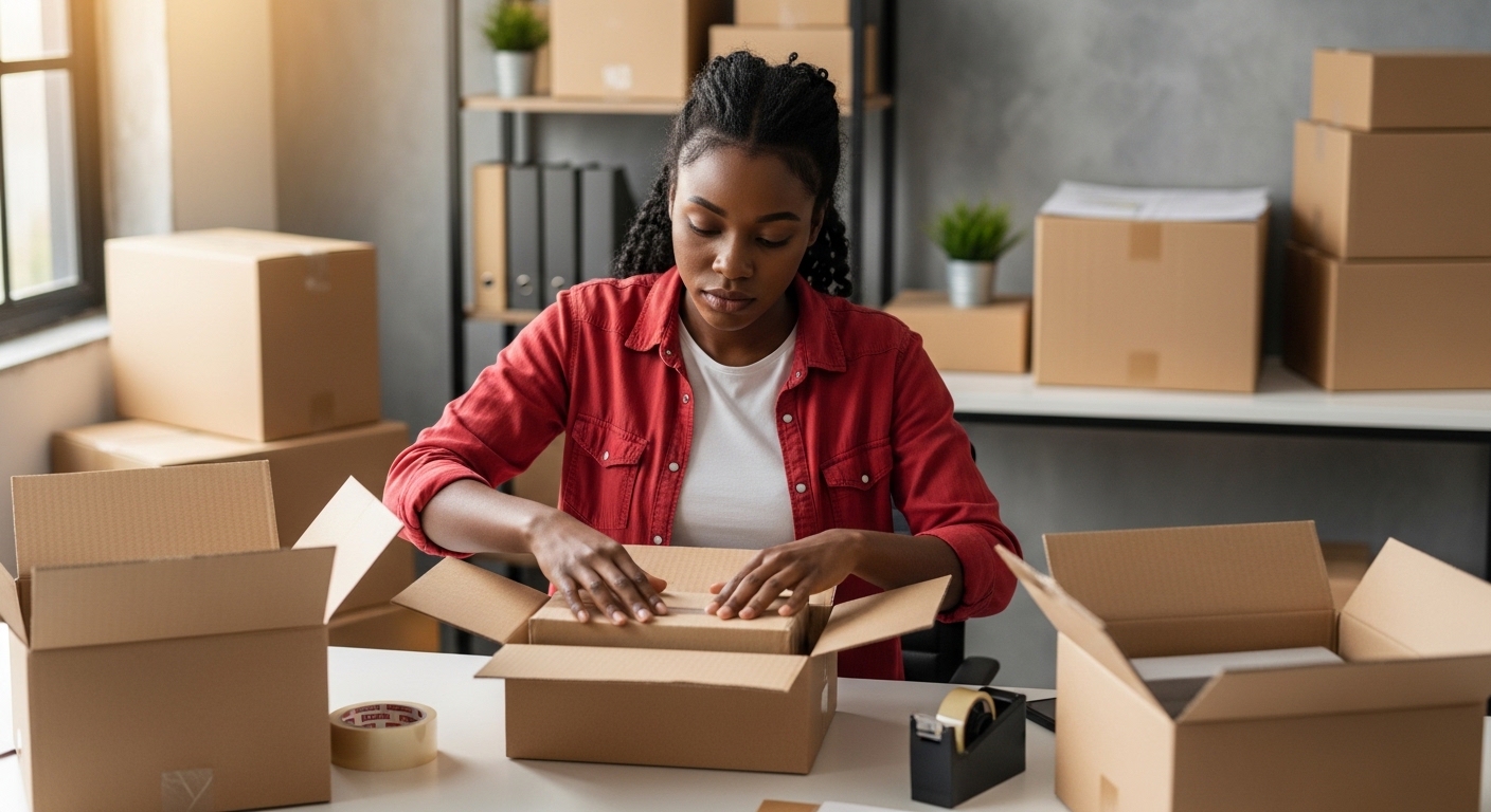 Equipe realizando montagem e separação de pedidos
