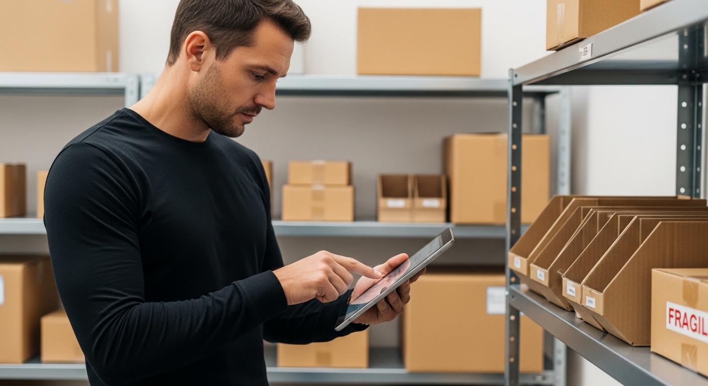 Entrega e armazenagem - equipe e operação logística